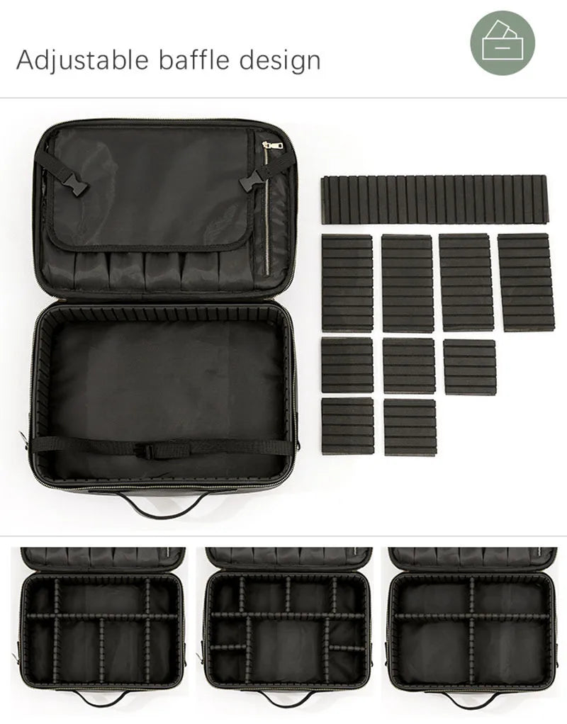 Professional Travel Makeup Cosmetic Bag