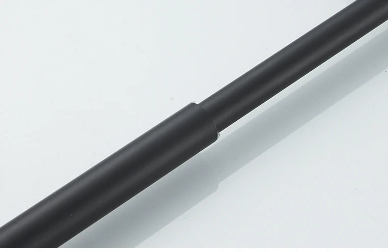Bathroom Retractable Towel Single Bar Black, Chrome Single Towel Rack Extended Drying Towel Hanging Bar Bathroom Stainless Steel