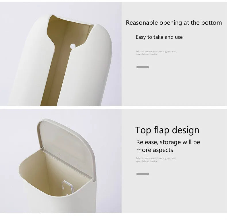 New home life wall hanging kitchen garbage bag storage rack kitchen bathroom plastic bag Nordic style shoe cover storage box