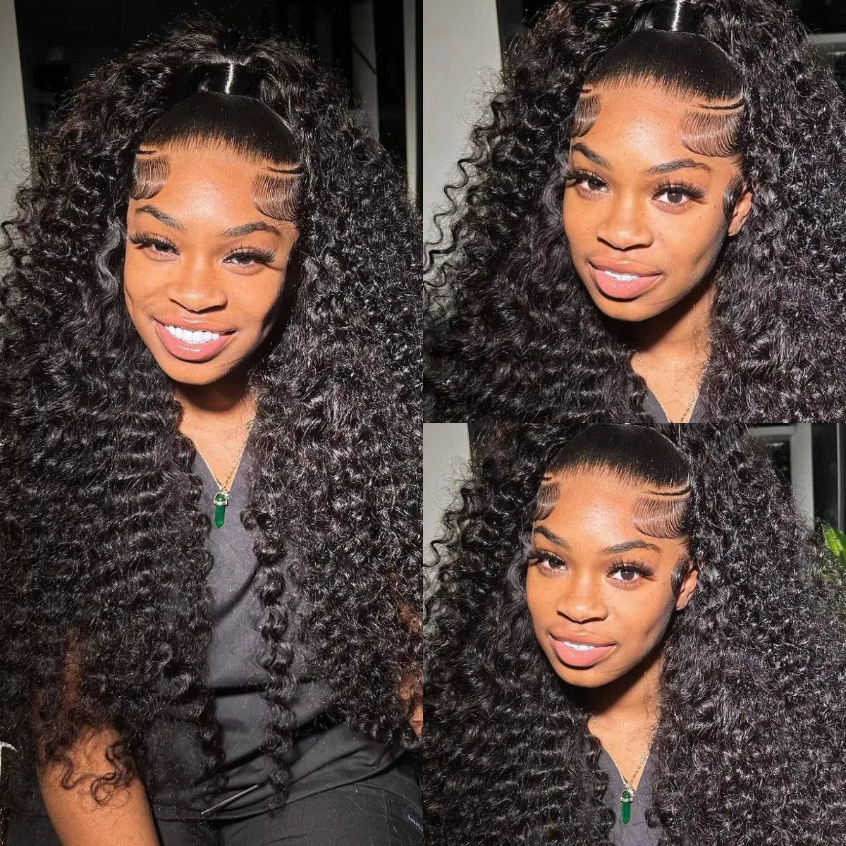 Lafion HD Lace Closure & Frontal Wig – Curly Human Hair, 4x4/5x5 Closure, 13x4/13x6 Lace Front, Deep & Water Wave