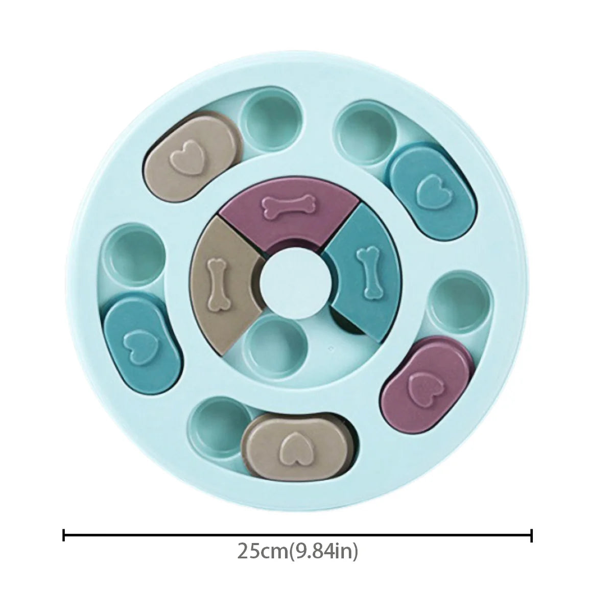 14 Compartments Pet Food Carousel Slow Feeder