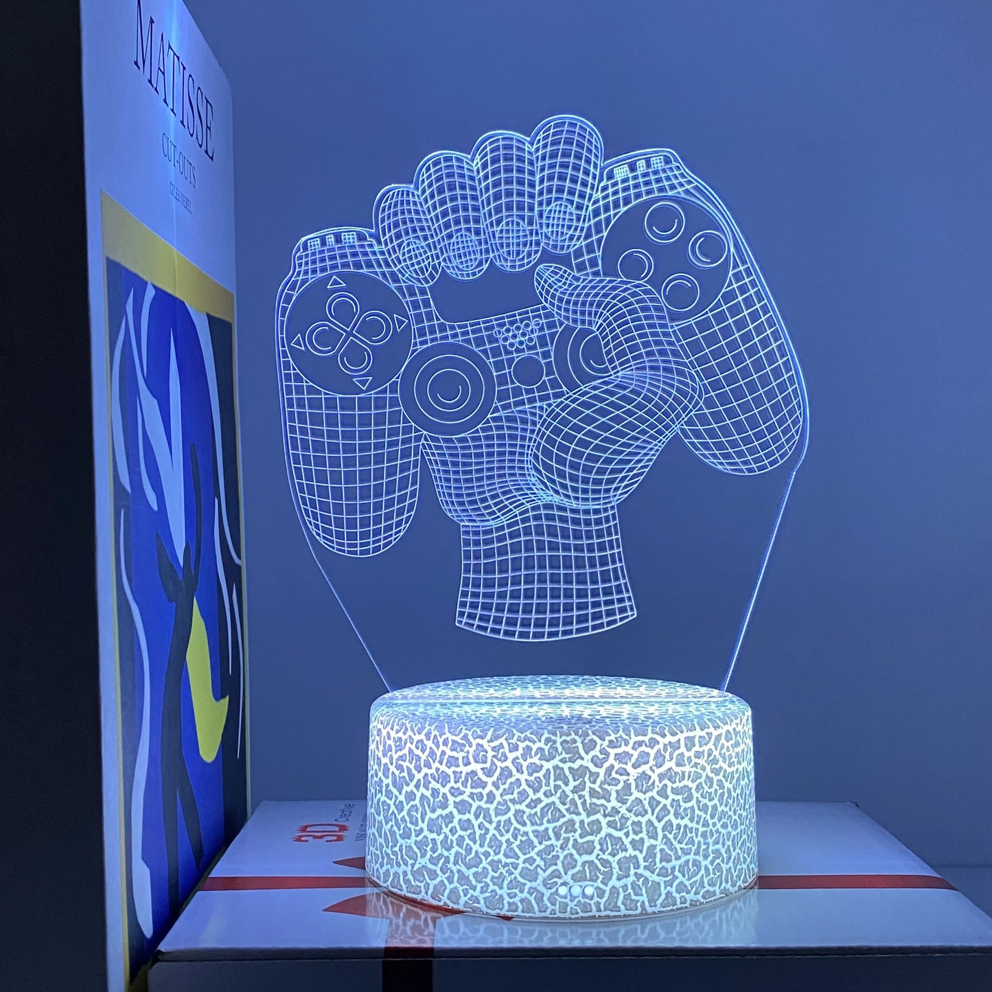1pc Gamepad pattern atmosphere decorative lights, soft light with sleeping lights, holiday gifts for family and friends.