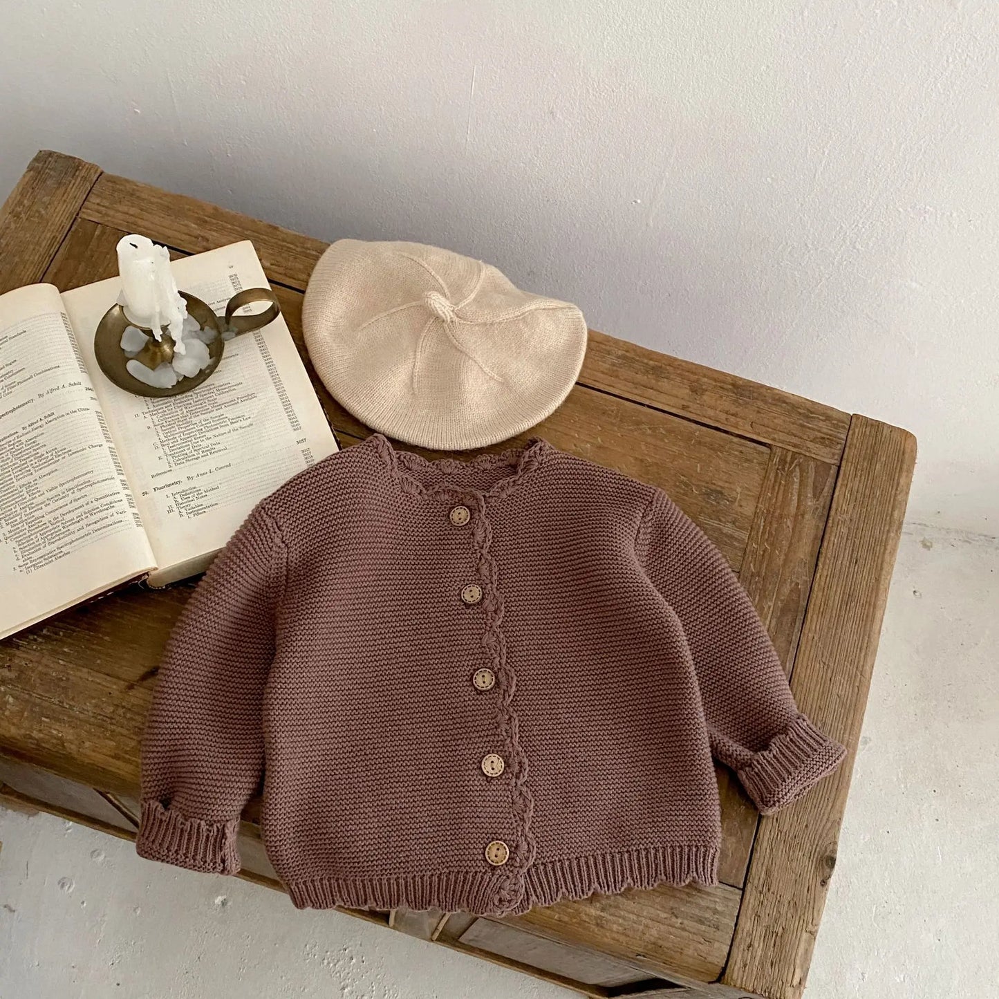 2025 Autumn New Baby Long Sleeve Sweater Coat Boys Girls O-neck Cardigan Jacket Infant Toddler Solid Versatile Knitted Clothes