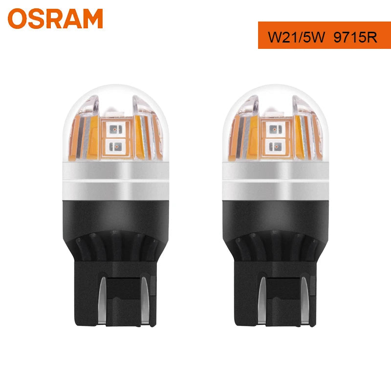 OSRAM Upgrade LED T20 W21W WY21W W21/5W Turn Signal Light 7440 7443 LEDriving SL Advance LED Car Reverse Lamp Brake Stop Bulb 2X