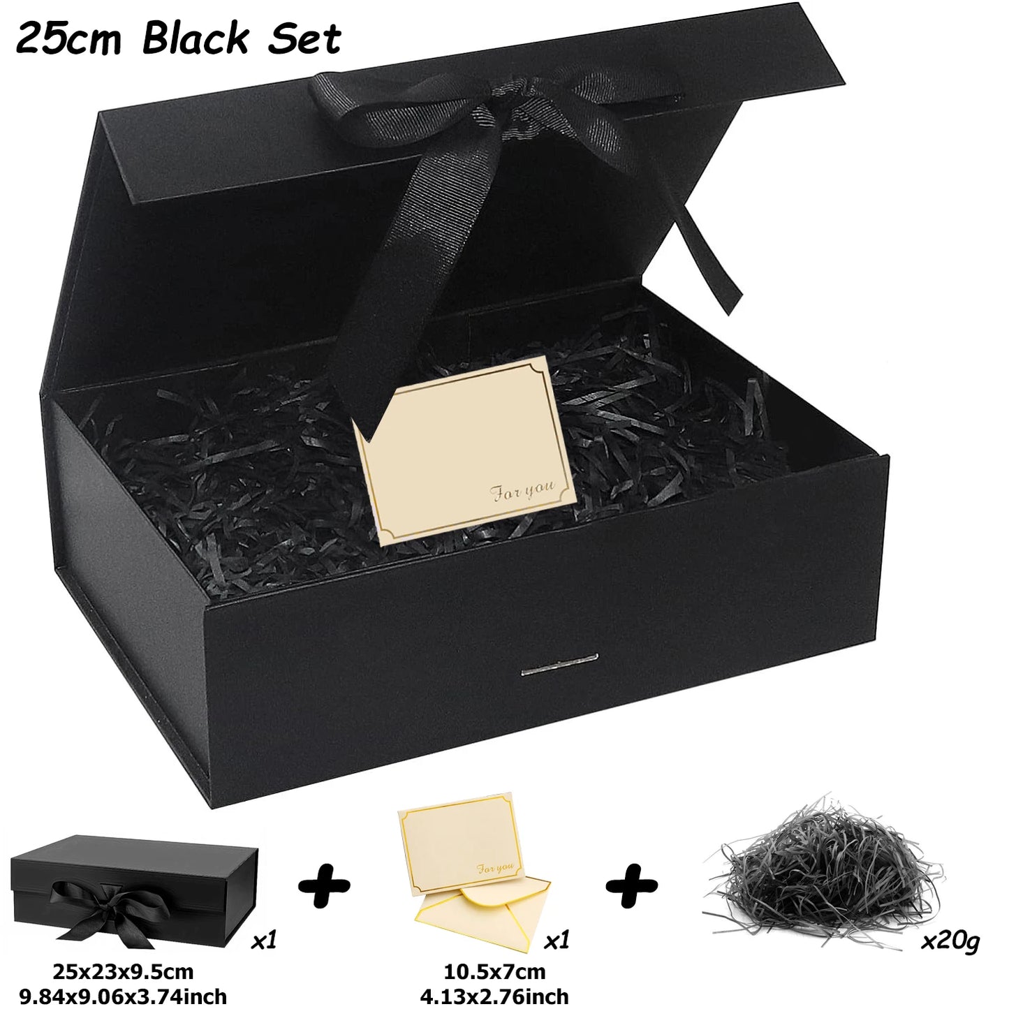 Luxury Magnetic Gift Box With Lid Ribbon Lafite 3 Sizes Available Grass Greeting Card Valentine's Day Gift Packaging Box