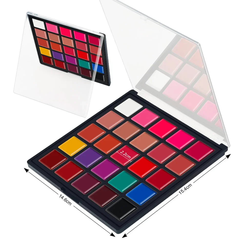 25 Color Lipsticks Palette
