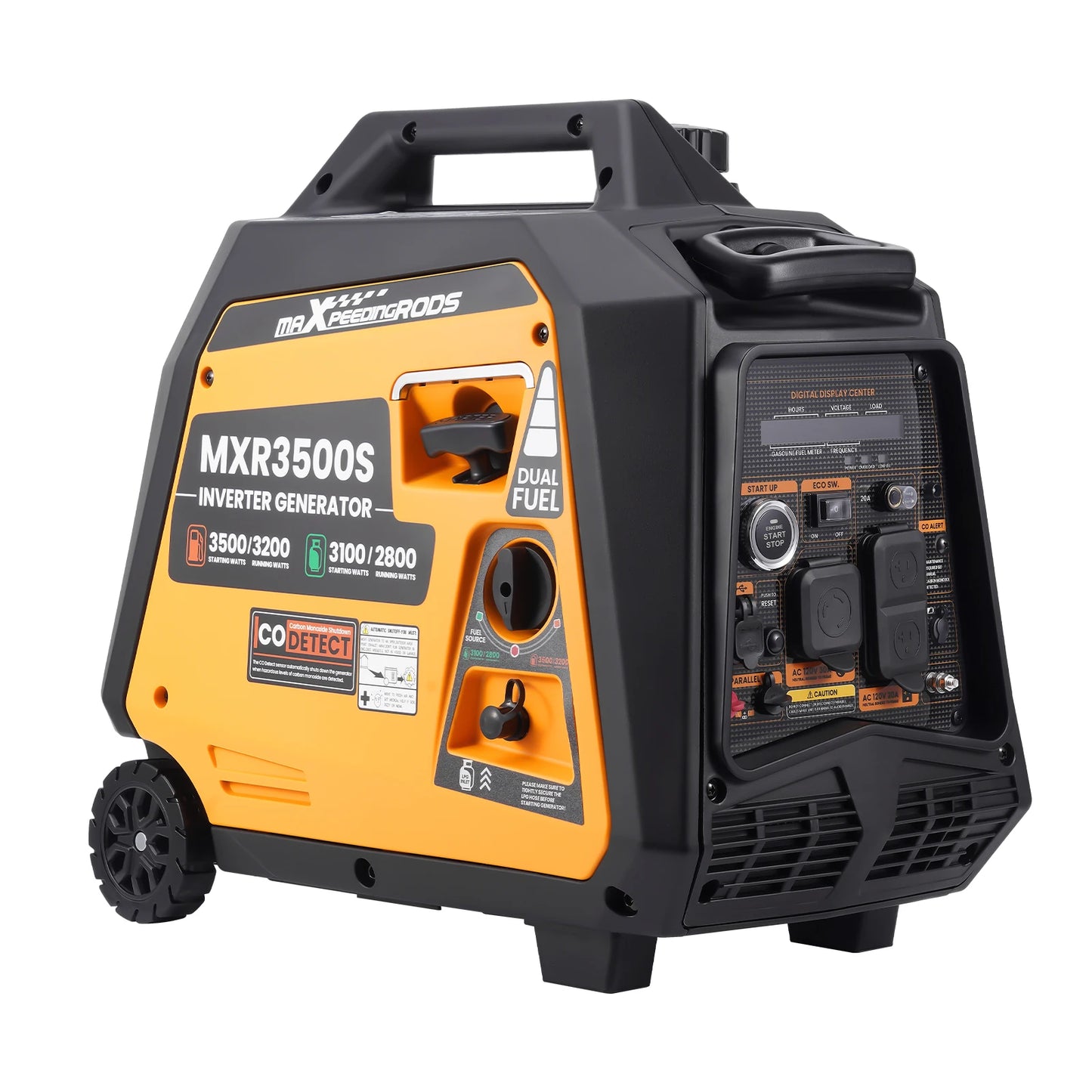 3500 Watt Portable Generator Inverter Gasoline/Propane Dual Fuel Electric Start