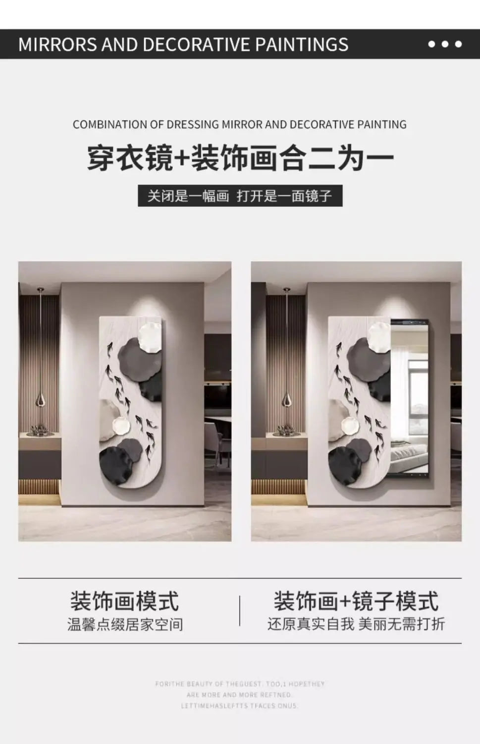 Bathroom Rectangle Mirror Organiser Creative Black Wall Mirror Bedroom Ornament Decorazioni Casa Home Furniture Accessories