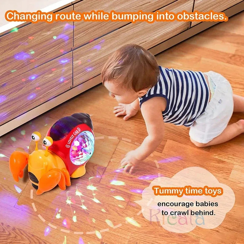 Light-Up Musical Crawling Crab Toy