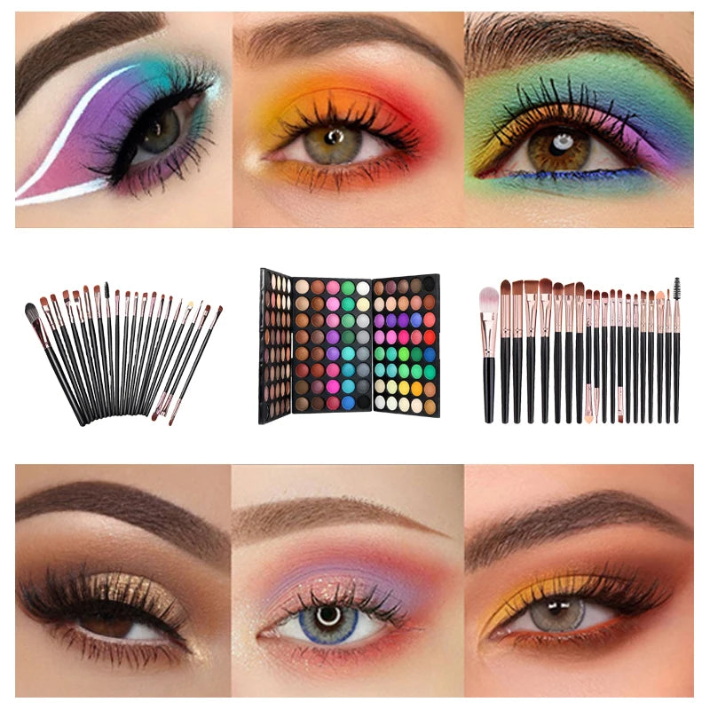 120 Colors Matte Shimmer Eyeshadow Palette