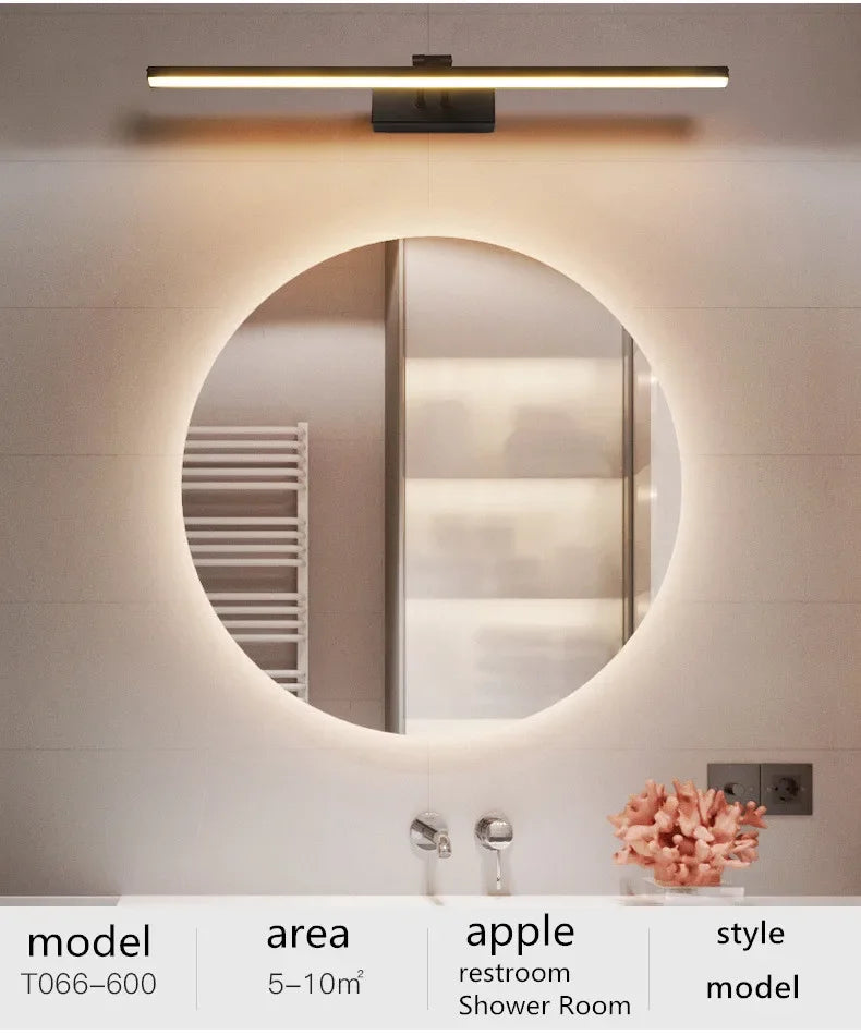 Bath mirrors bathroom vanity waterproof led light mirror lamp for makeup mirrors with lights Led Mirror Light Wall Sconces