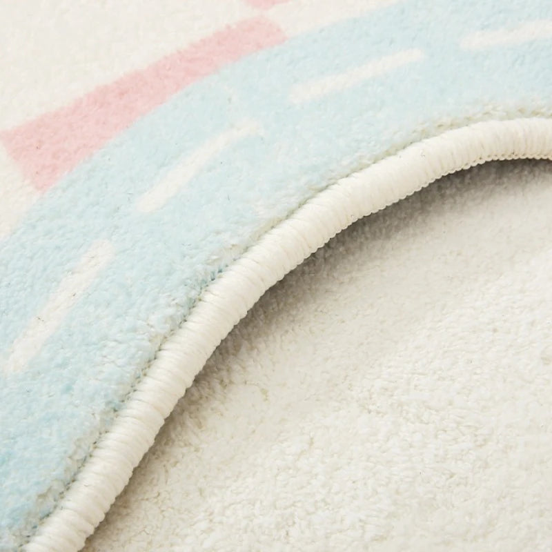 Flower Pattern Carpets for Living Room Thicken Plush Bedroom Decor Pink Carpet Fluffy Soft Bedside Floor Mat Washable Lounge Rug