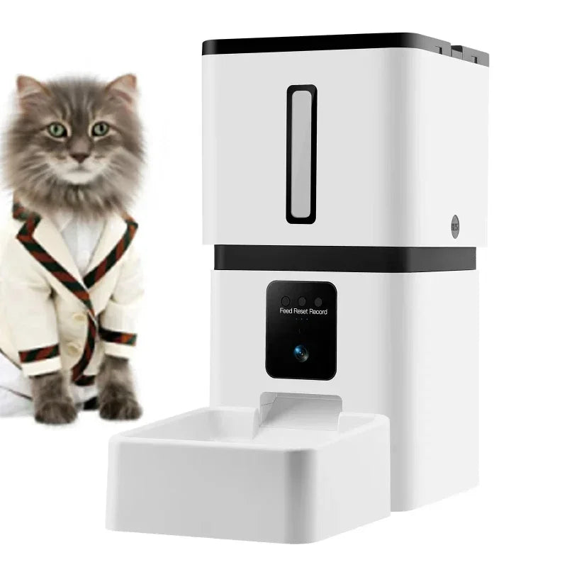 Intelligent Pet Feeder Timing and Quantitative Automatic Pet Feeder 7.5L Large Capacity Video Surveillance Available