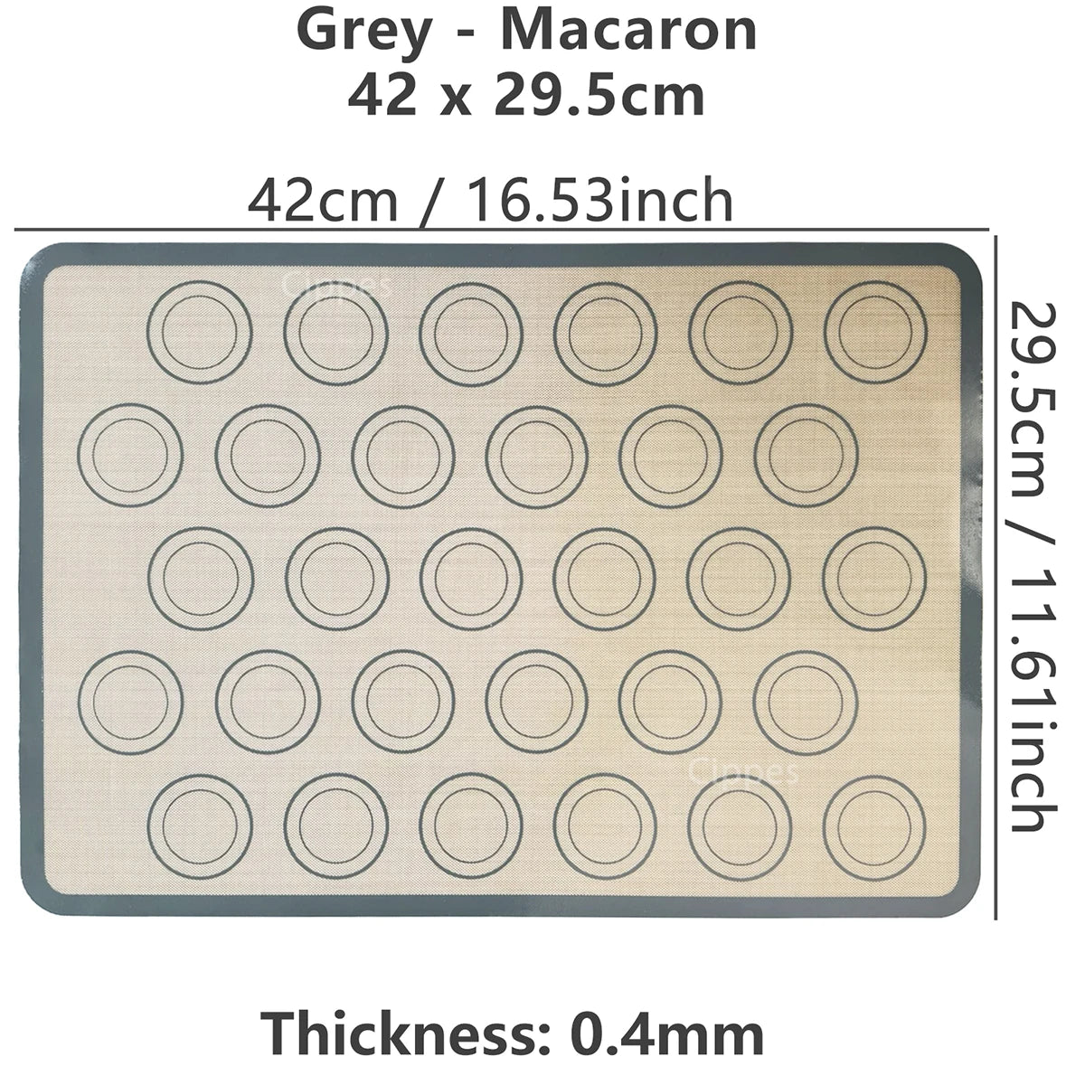 1PC Silicone Baking Mat for Oven, Reusable Non Stick Heat Resistant Bakeware Sheets Liner, Baking Tools for Cookie Macaron Bread