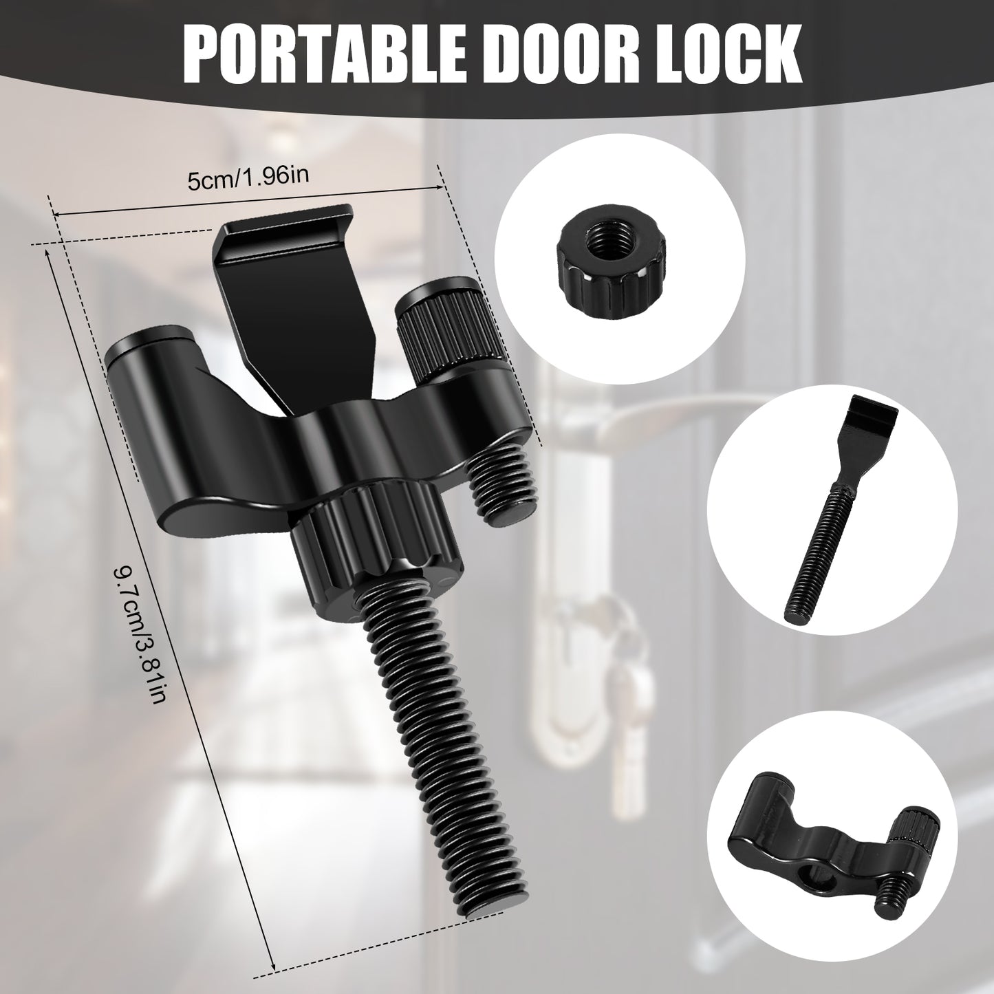 Portable Extra Anti Theft Security Door Lock