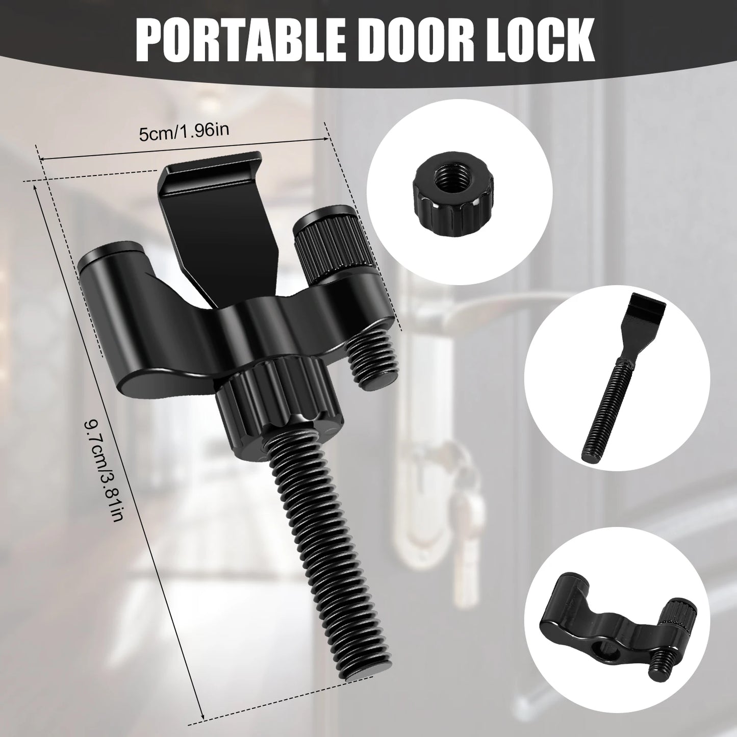 Portable Extra Anti Theft Security Door Lock