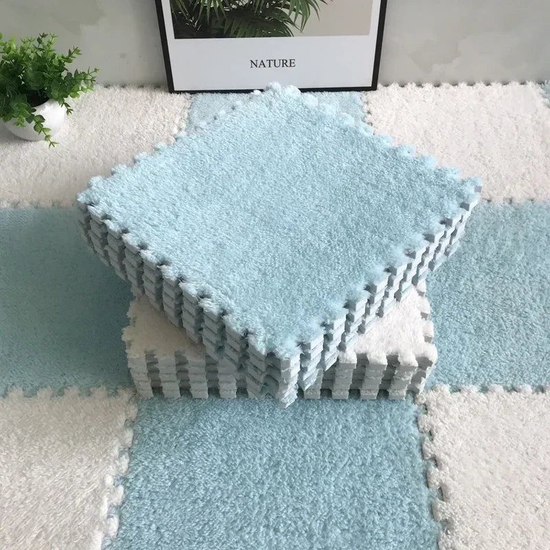 1-20 Pcs Padded Carpet for Baby Carpet Eva Foam Puzzle Carpet Soft Plush Children's Mat in Children's Room Keep Warm Playmat