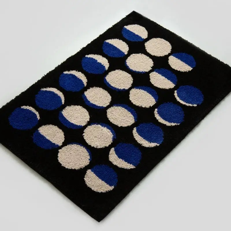 Bathroom door mat, absorbent American retro style bathroom mat, coffee table blanket, writing desk mat