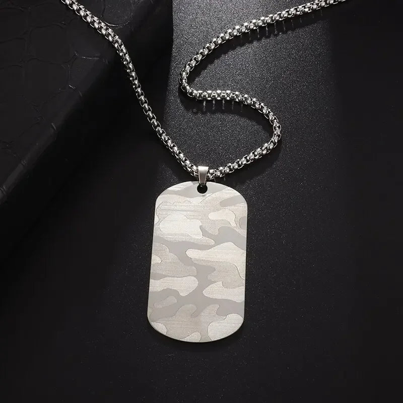 Titanium Steel Dumbbell Necklace
