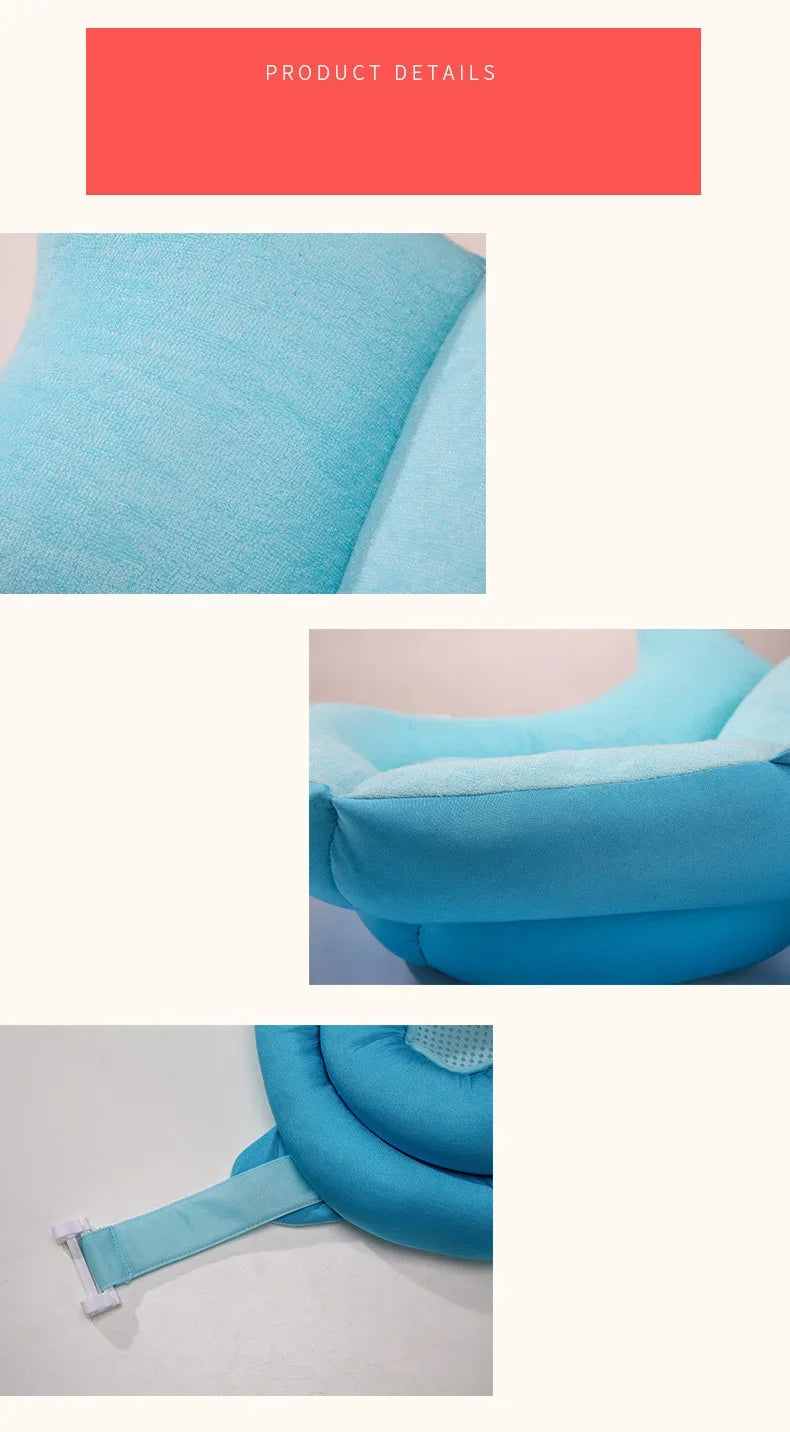 Baby Bath Seat Support Mat Shower Safety Tub Pad Newborn Bathtub Recliner Infant Anti-Slip Soft Comfort Body Cushion Baby Stuff