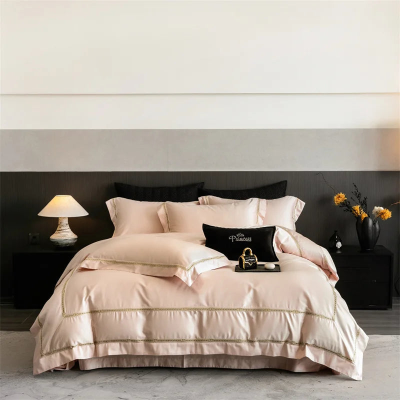 Egyptian Cotton Luxury Embroidert Bedding Set