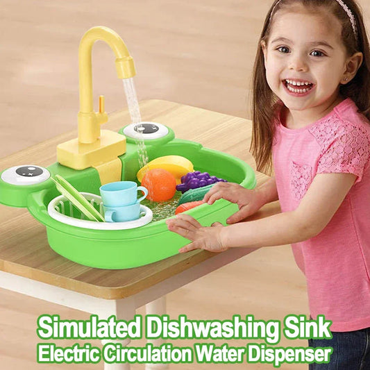 Kitchen Sink Toys Pretend Play Electric Dishwasher Mini Kitchen Food Household Toy Playset Children Role Play Kids Girl Toys