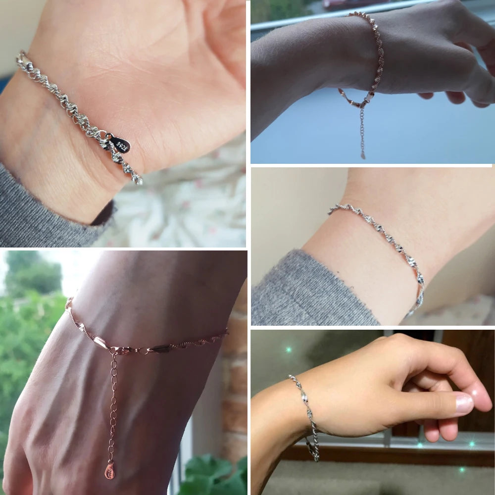 Rose Gold Twist Bracelet