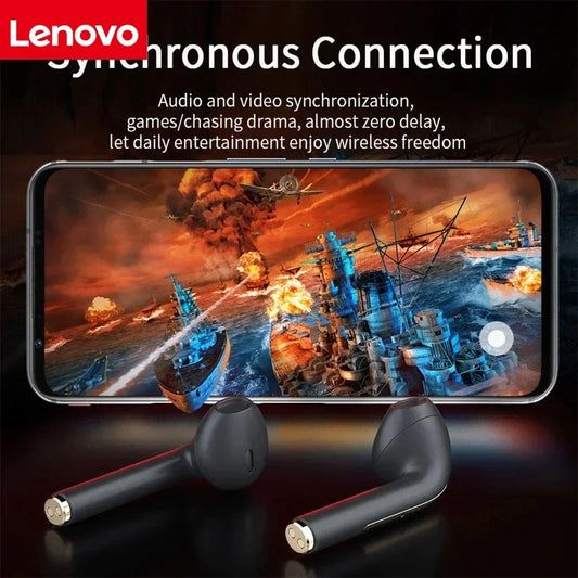 Lenovo J18 Wireless Earphone HiFI In-ear Stereo with Microphone Waterproof Bluetooth Touch Noise-cancelling Various Headphones