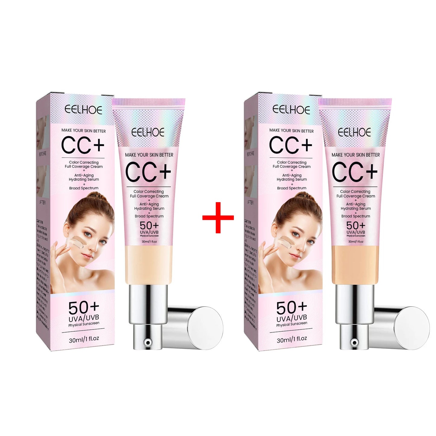 CC Foundation Cream Natural Moisturising Waterproof Brightening Foundation