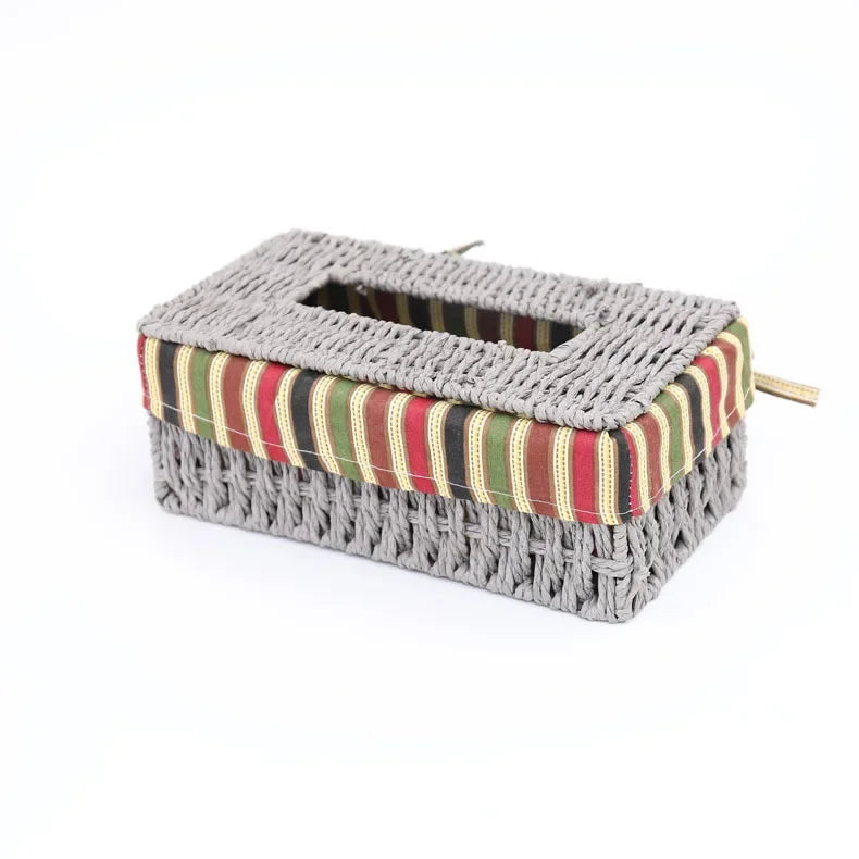 Creative Handmade Rattan Tissue Box