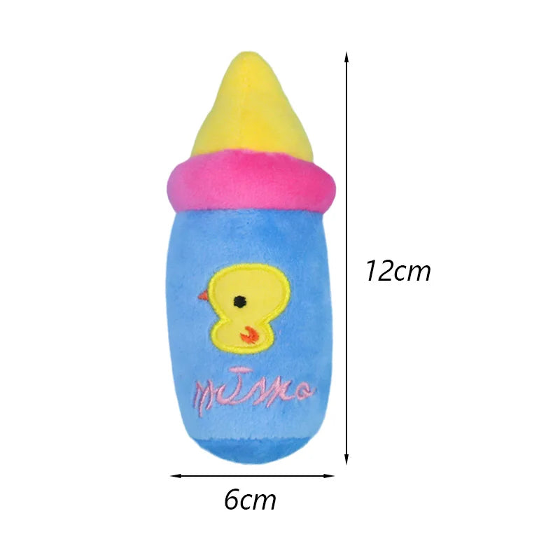Plush Fruit-Shaped Dog Toy – Squeaky Chew Toy for Small & Medium Dogs, Teeth-Cleaning Pet Toy for Puppies and Cats