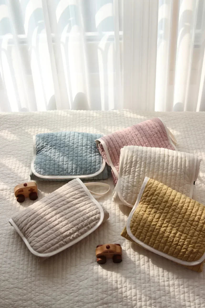 2025 Multicolor Newborn Baby Changing Mat Cotton Waterproof Portable Large Diaper Changer Mattress Floor Play Mats Changing Pads