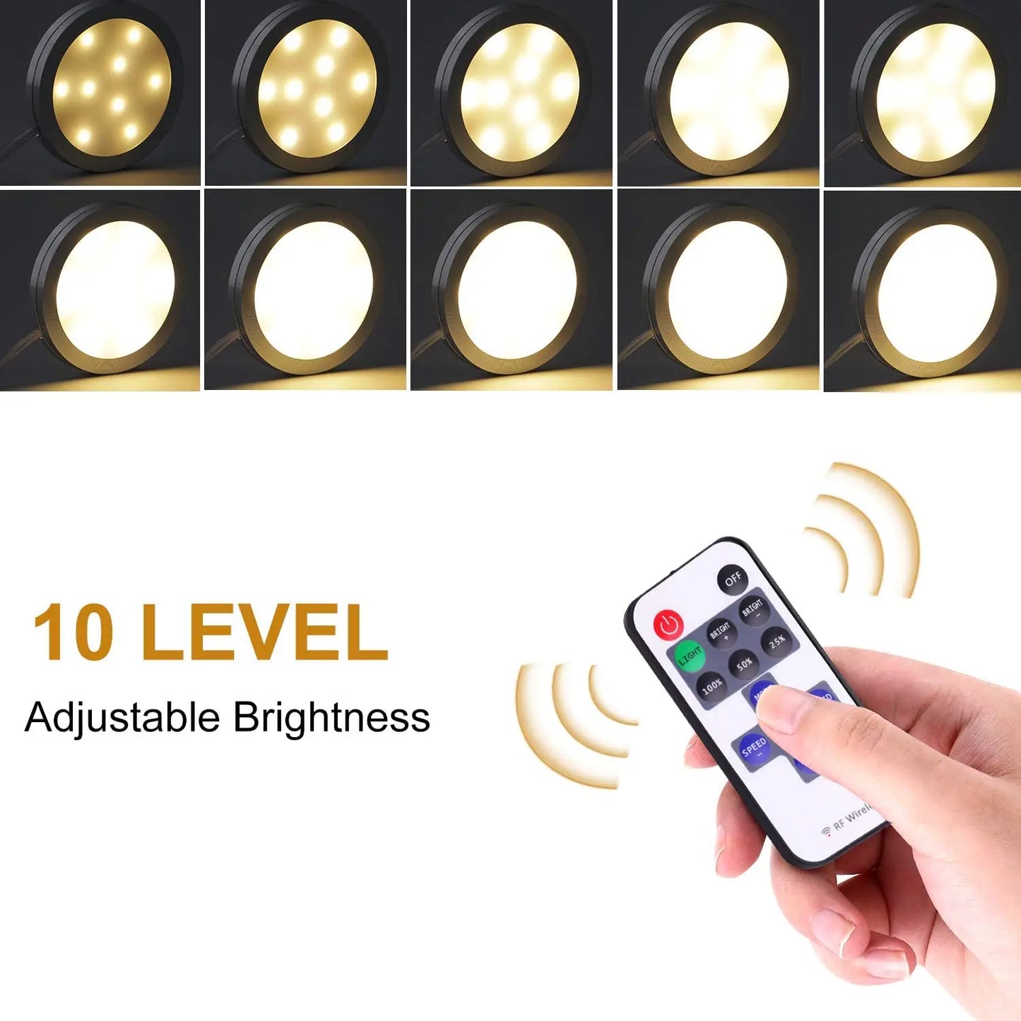 Under Cabinet LED Night Lights Display Case Closet Lamp Remote Control for Home Kitchen Showcase Wardrobe Cupboard Decoration