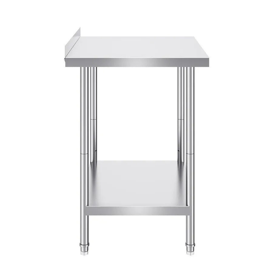 VEVOR Stainless Steel Work Table Commercial Heavy Duty Food Prep Worktable with Adjustable Height for Restaurant Home and Hotel