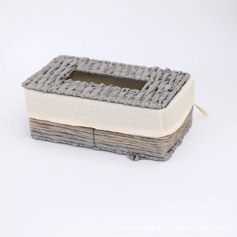 Creative Handmade Rattan Tissue Box