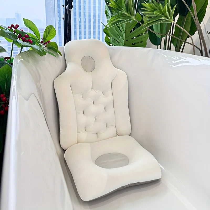 Adult Bath Mat Foldable Bathtub Mat Household Bathtub Mat Bathtub Backrest Polyester Blend Mat Adults Can Sit on the Bathtub