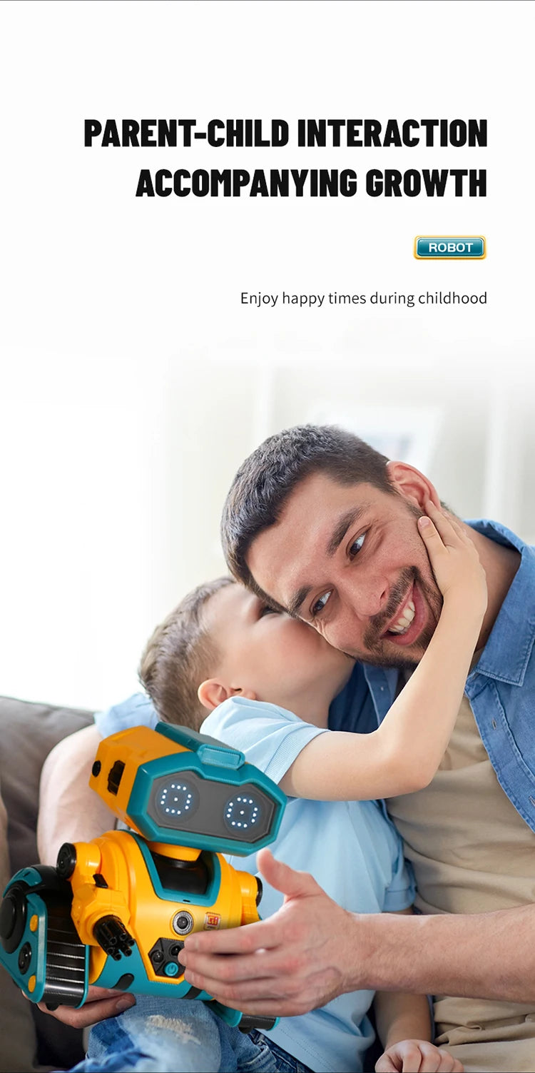 Smart Robot Interactive Toy – 2.4G Remote Control, Music-Sensing and Intelligent Induction for Kids