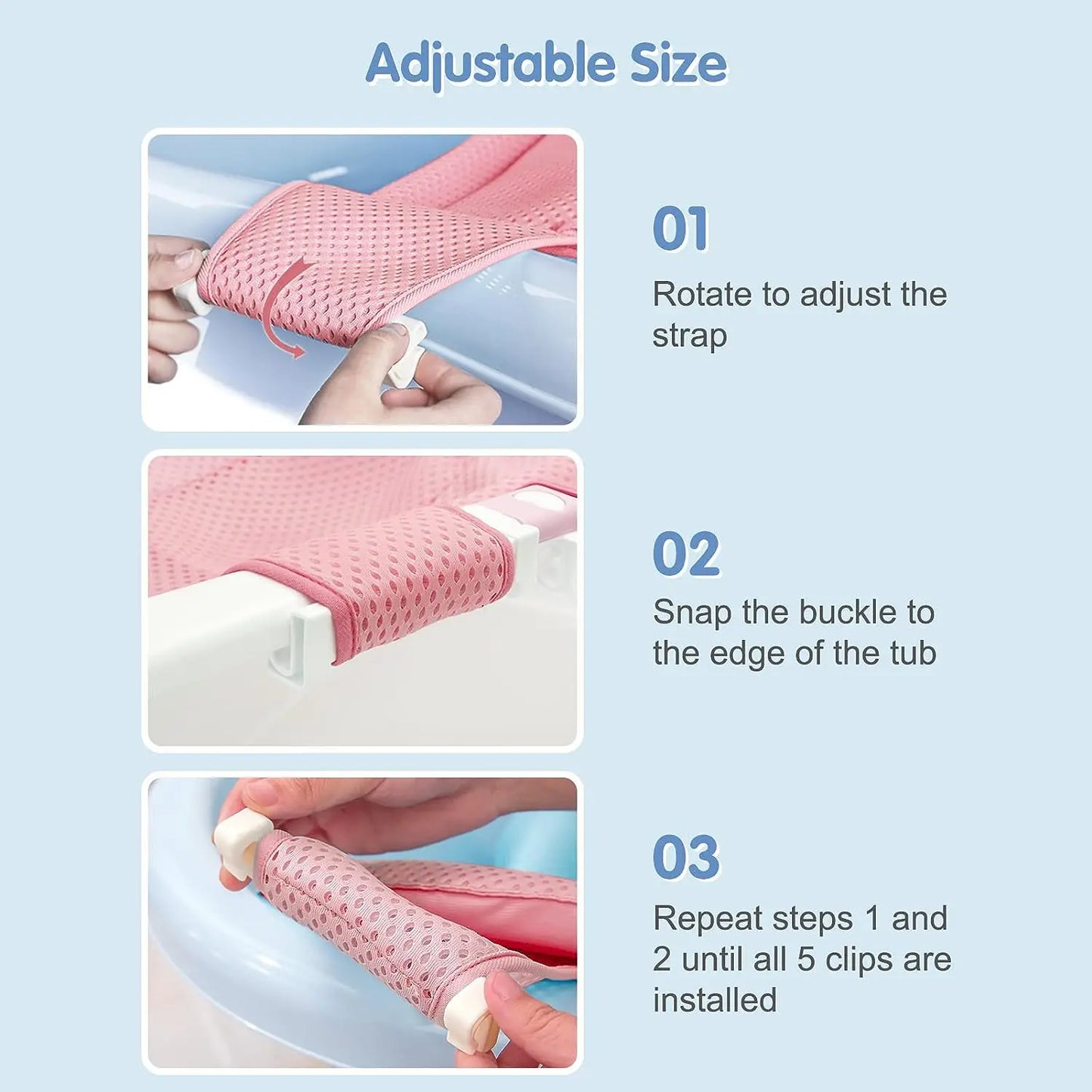 Baby Bath Cushion Pad Newborn Bathtub Mat Infant Bath Supporter Net Baby Bathtub Pillow Nonslip Floating Bathing Tub Seat