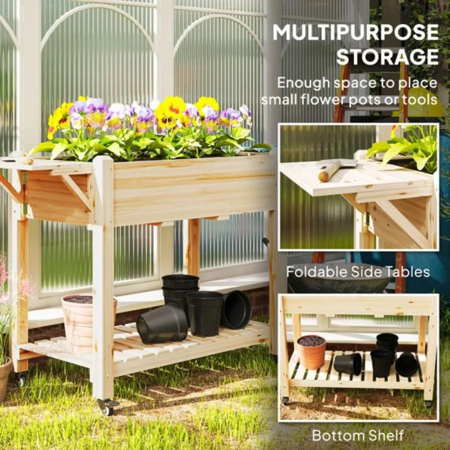 Wooden Planter Flower shelf Wood Planter Box