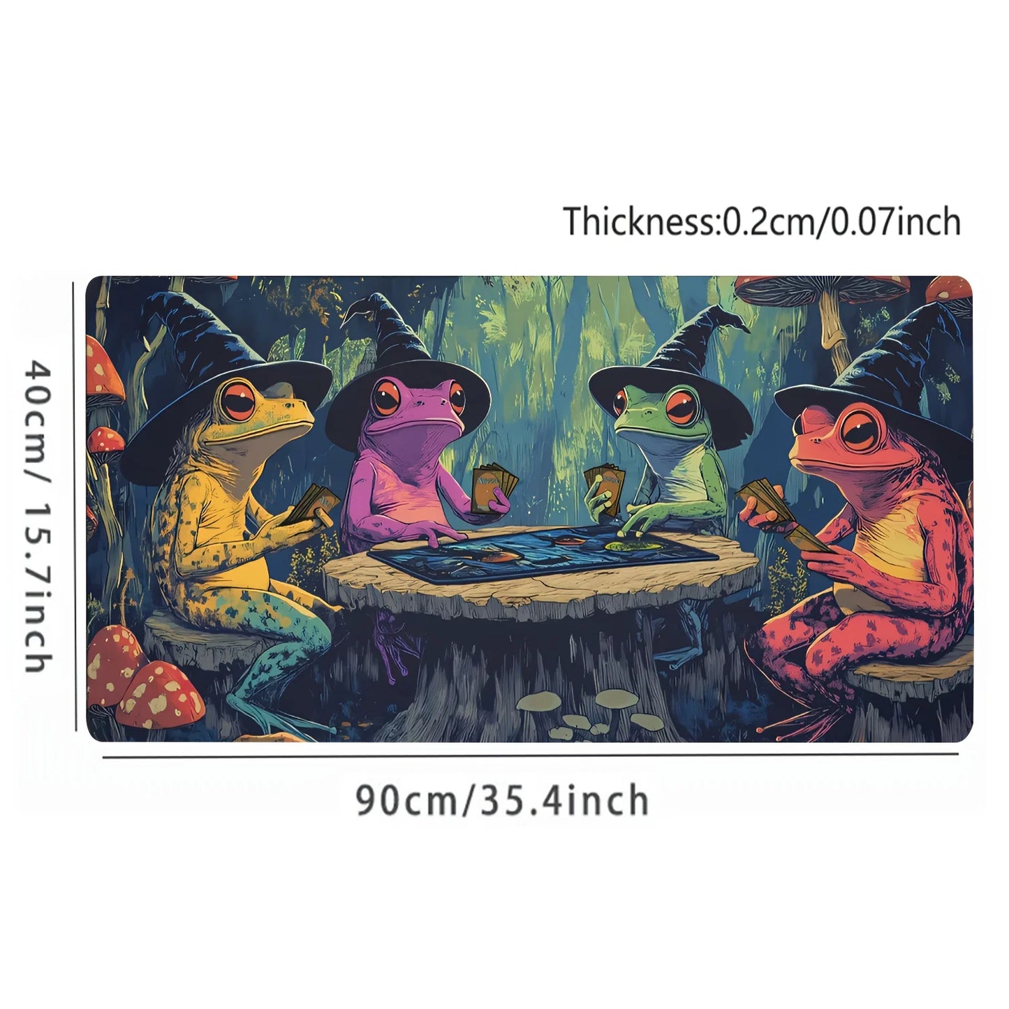 Magic playmat gathering gaming mats Frog Wizard theme anime desk mat Desk accessories 35X60cm mouse mat Raccoon tapete magic mtg