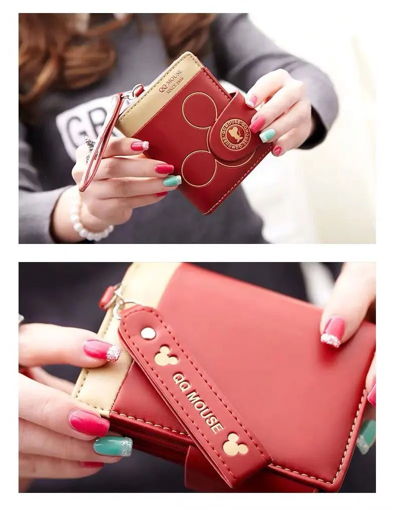 Women's Korean PU Leather Explosion-Style Short Wallet