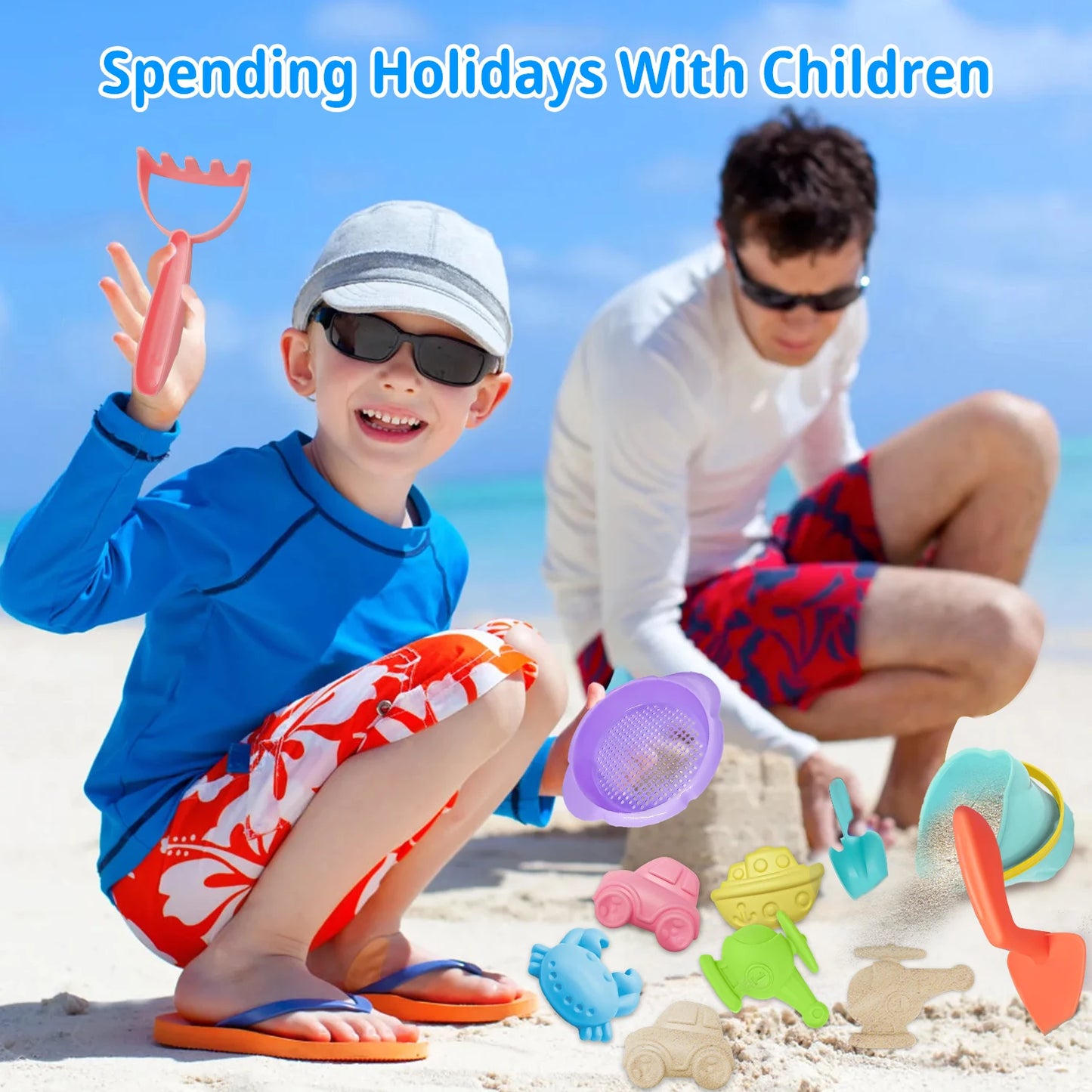 Baby Beach Toys Children Outdoor Summer Sand Play Set Infants Digging SandPlastic Shovels Buckets Water Play Beach Toys for Kids