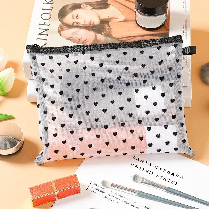 Mesh Cosmetic Travel Storage Makeup Bag Organiser