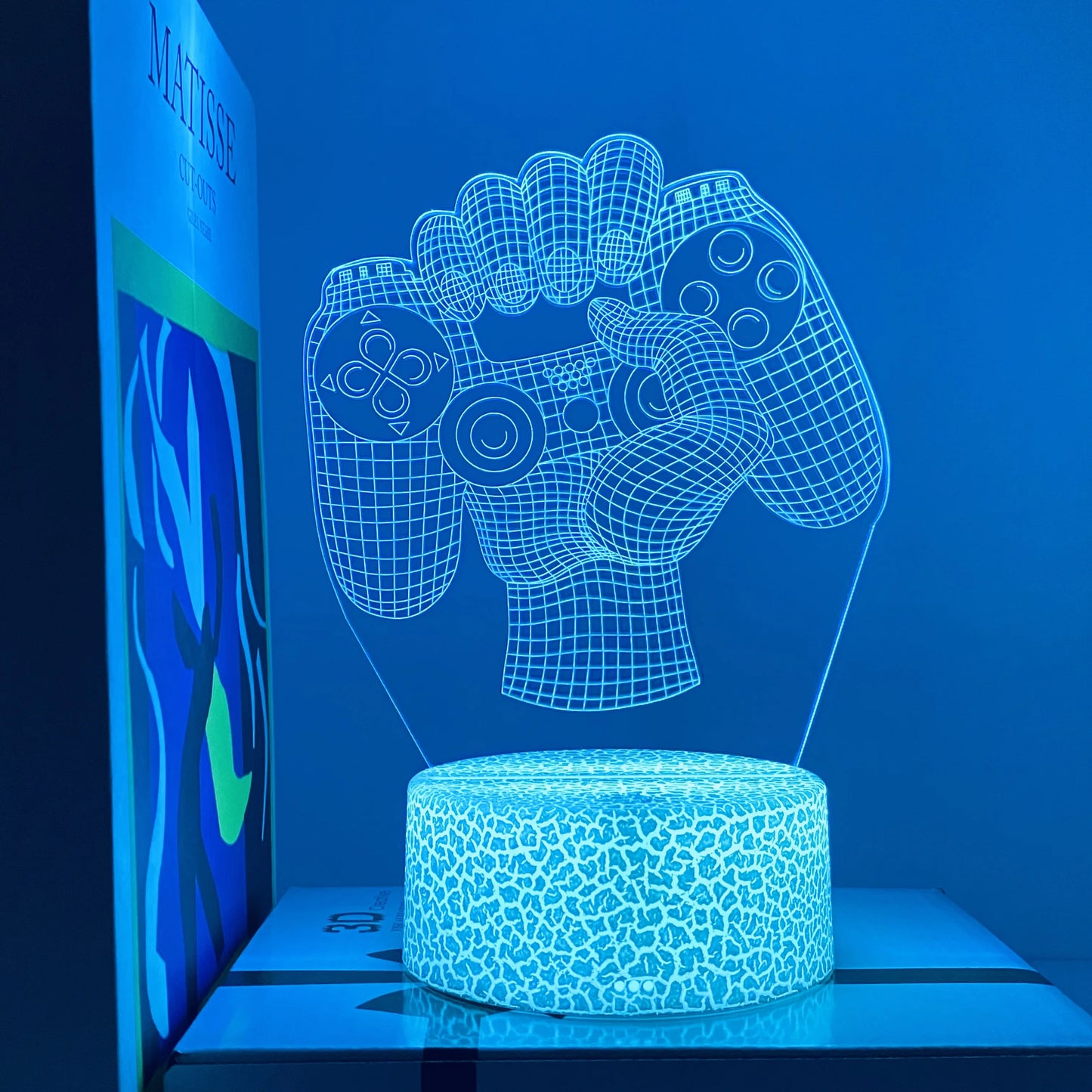 1pc Gamepad pattern atmosphere decorative lights, soft light with sleeping lights, holiday gifts for family and friends.
