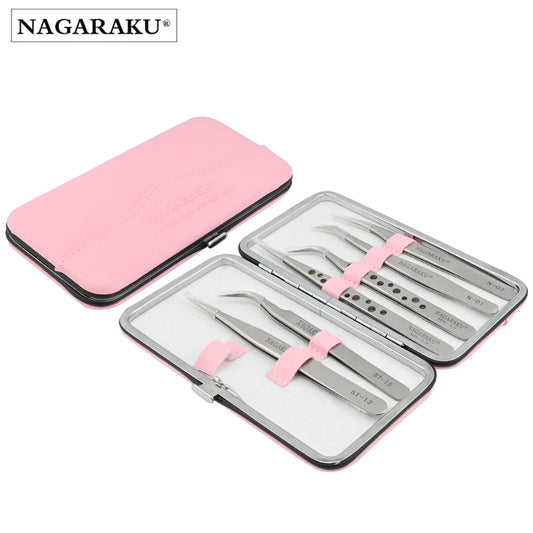 Makeup Eyelashes Tweezers Storage Container
