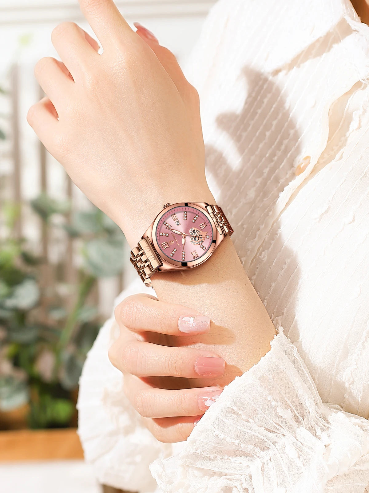 POEDAGAR Exquisite Luxury Watches For Women Waterproof Luminous Date Stainless Steel Casual Woman Wristwatch Quartz Ladies Watch