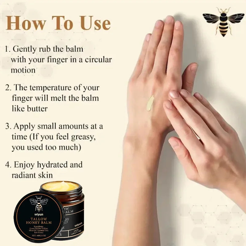 60g Beef Tallow Honey Moisturising Cream