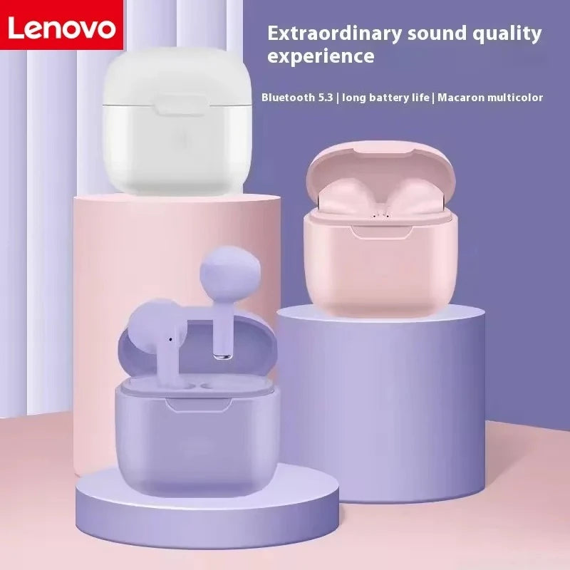 Lenovo Wireless Bluetooth Earbuds Mini In-Ear Earphones Compatible with Huawei, Android and Apple Devices Ultra-Low Latency