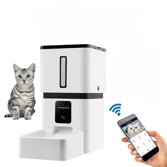 Intelligent Pet Feeder Timing and Quantitative Automatic Pet Feeder 7.5L Large Capacity Video Surveillance Available