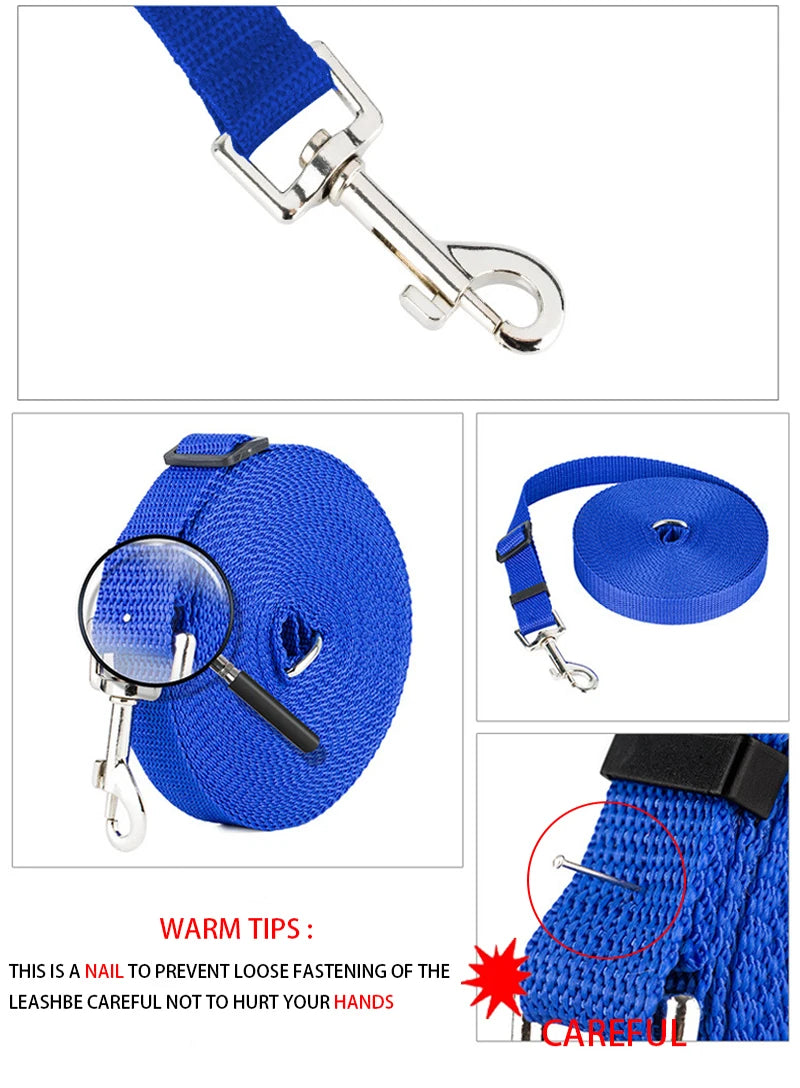 Nylon Dog Training Leash – Walking Traction Rope for Small to Large Dogs, Available in 1.5M to 10M